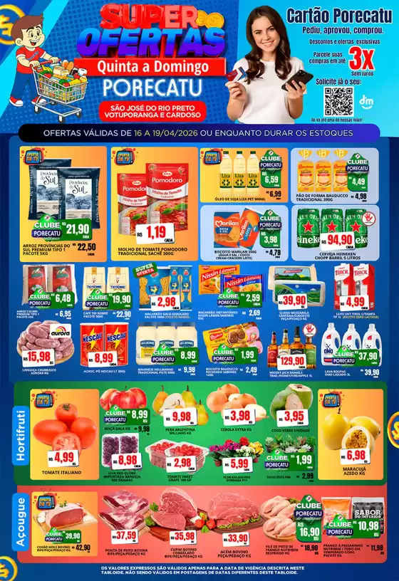 Catálogo Supermercado Porecatu | Tabloide De Ofertasvotuporanga E Cardoso | 2026-04-16T00:00:00.000Z - 2026-04-19T00:00:00.000Z