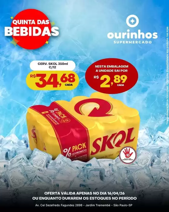 Catálogo Ourinhos Hipermercado | Nossas melhores pechinchas | 2026-04-16T00:00:00.000Z - 2026-04-16T00:00:00.000Z