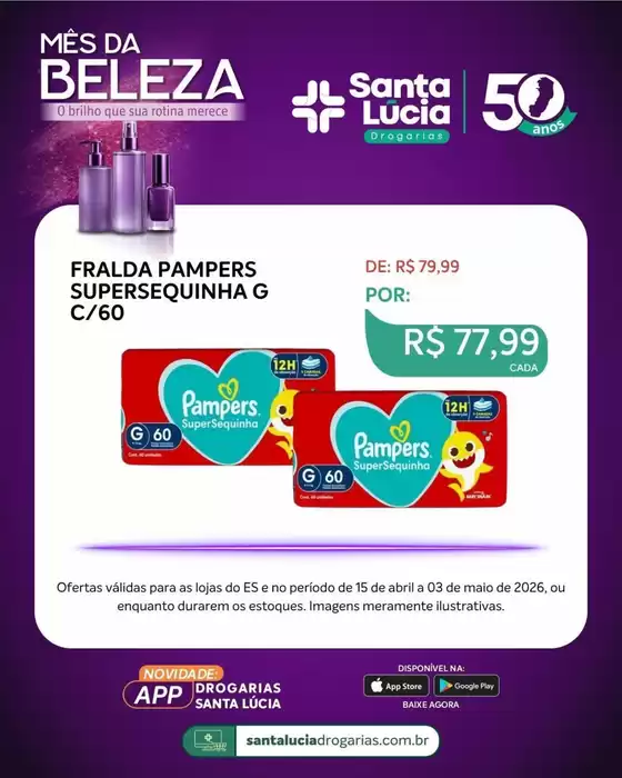 Catálogo Farmácia Santa Lúcia | Ofertas especiais atraentes para todos | 2026-04-15T00:00:00.000Z - 2026-05-03T00:00:00.000Z