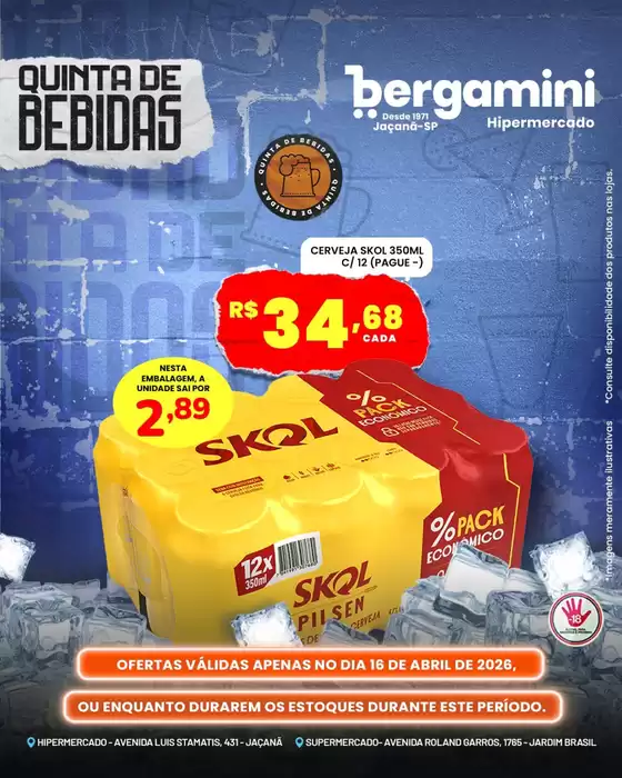 Catálogo Supermercado Bergamini | Ótima oferta para caçadores de pechinchas | 2026-04-16T00:00:00.000Z - 2026-04-16T00:00:00.000Z