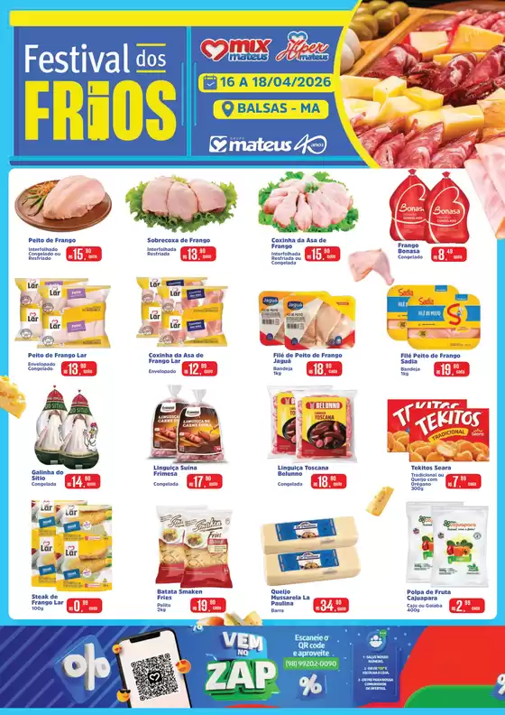 Catálogo Supermercados Mateus | Festival de Frios | 2026-04-16T00:00:00.000Z - 2026-04-17T00:00:00.000Z