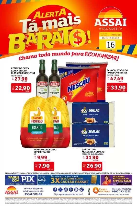 Catálogo Assaí Atacadista | Encarte Assaí Atacadista 46250-29 | 2026-04-16T00:00:00.000Z - 2026-04-16T00:00:00.000Z