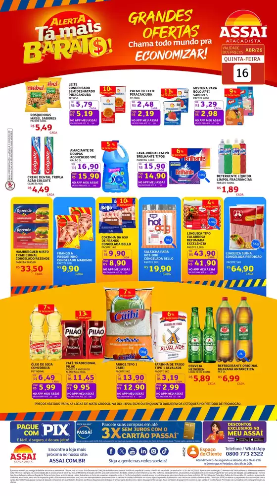 Catálogo Assaí Atacadista | Encarte Assaí Atacadista 46252-38 | 2026-04-16T00:00:00.000Z - 2026-04-16T00:00:00.000Z