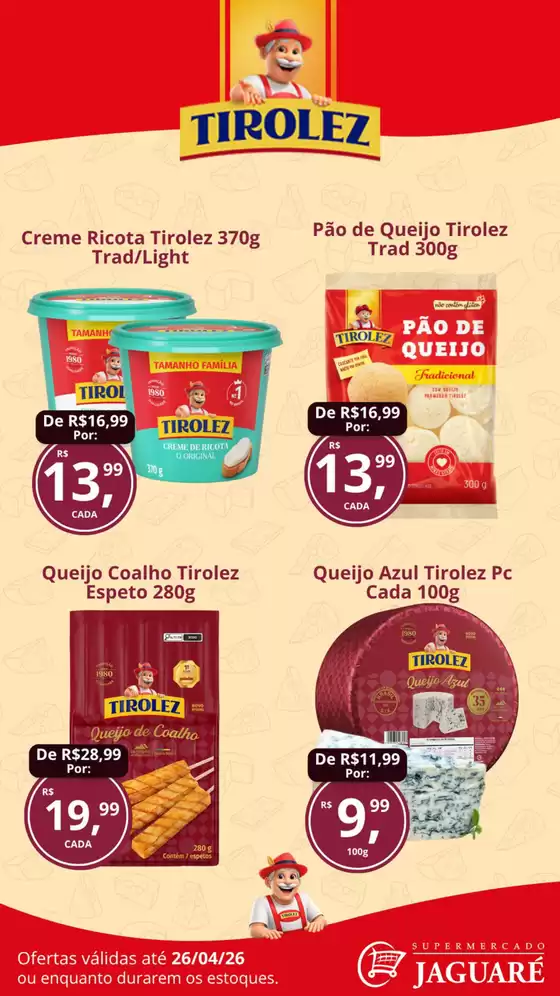 Catálogo Supermercado Jaguaré | Ofertas | 2026-04-16T00:00:00.000Z - 2026-04-26T00:00:00.000Z