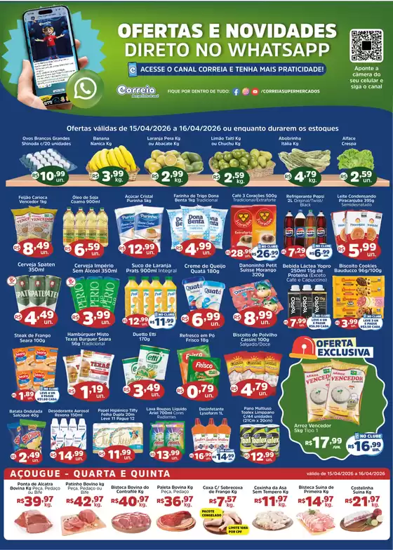Catálogo Supermercados Correia | 810a58a9af06624e12eafce1d2d86b75 | 2026-04-15T00:00:00.000Z - 2026-04-16T00:00:00.000Z