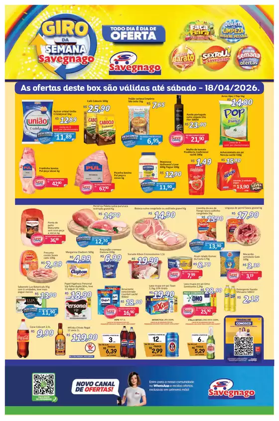 Catálogo Supermercado Savegnago | ofertas Savegnago Jardinópolis | 2026-04-16T00:00:00.000Z - 2026-04-18T00:00:00.000Z
