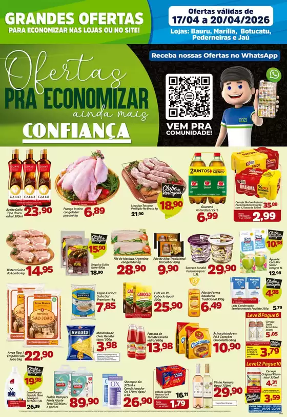 Catálogo Confiança Supermercados | Tabloide rede 1704 2026 WPP2 | 2026-04-17T00:00:00.000Z - 2026-04-20T00:00:00.000Z