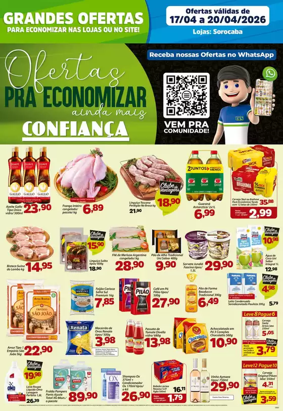 Catálogo Confiança Supermercados | Tabloide sorocaba 1704 2026 WPP2 | 2026-04-17T00:00:00.000Z - 2026-04-20T00:00:00.000Z