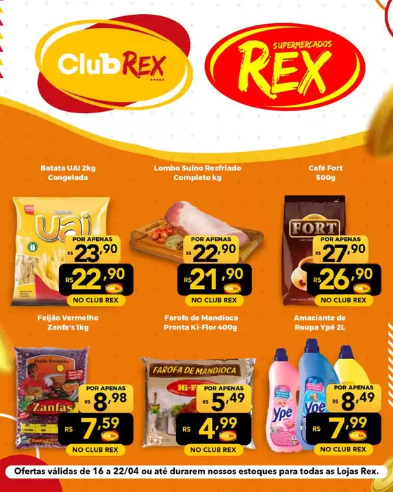Catálogo Supermercados Rex | Ofertas e promoções atuais | 2026-04-16T00:00:00.000Z - 2026-04-22T00:00:00.000Z