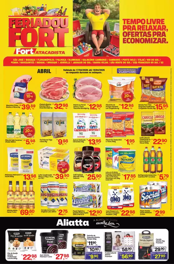 Catálogo Fort Atacadista em Novo Cruzeiro | SC Fort Fim de Semana 17 a 19 ABR 26 Regional | 2026-04-17T00:00:00.000Z - 2026-04-19T00:00:00.000Z