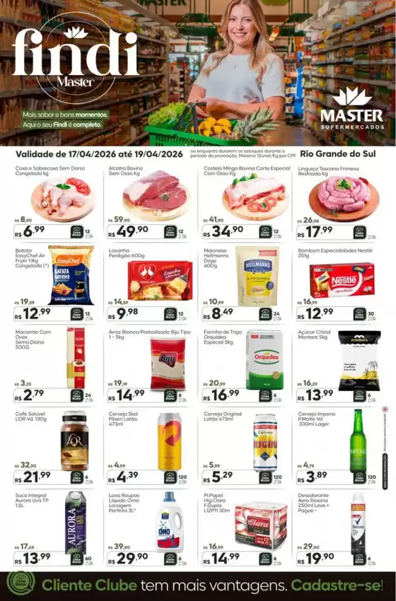 Catálogo Master Supermercados | Final de semana RS | 2026-04-17T00:00:00.000Z - 2026-04-19T00:00:00.000Z