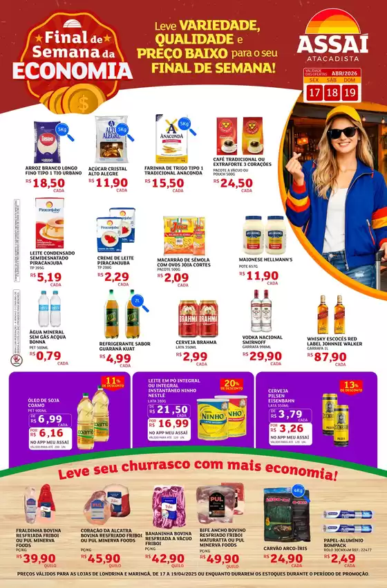 Catálogo Assaí Atacadista | Encarte Assaí Atacadista 45067-119 | 2026-04-17T00:00:00.000Z - 2026-04-19T00:00:00.000Z
