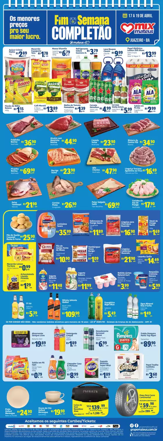 Catálogo Supermercados Mateus | Fds Completão | 2026-04-16T00:00:00.000Z - 2026-04-19T00:00:00.000Z