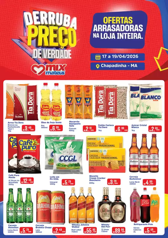 Catálogo Supermercados Mateus | Derruba Preço | 2026-04-16T00:00:00.000Z - 2026-04-19T00:00:00.000Z