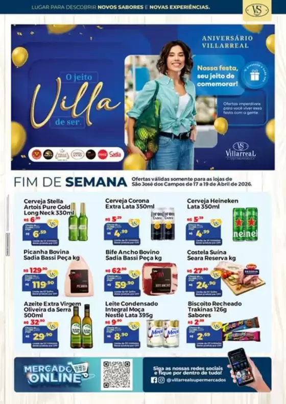 Catálogo Villarreal Supermercados | Fim De Semana | 2026-04-17T00:00:00.000Z - 2026-04-19T00:00:00.000Z