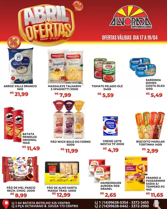 Catálogo Alvorada Supermercados | Encarte Alvorada Supermercados | 2026-04-17T00:00:00.000Z - 2026-04-19T00:00:00.000Z