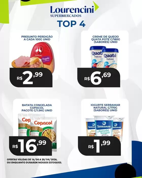 Catálogo Lourencini Supermercados | Melhores ofertas para compradores econômicos | 2026-04-16T00:00:00.000Z - 2026-04-20T00:00:00.000Z
