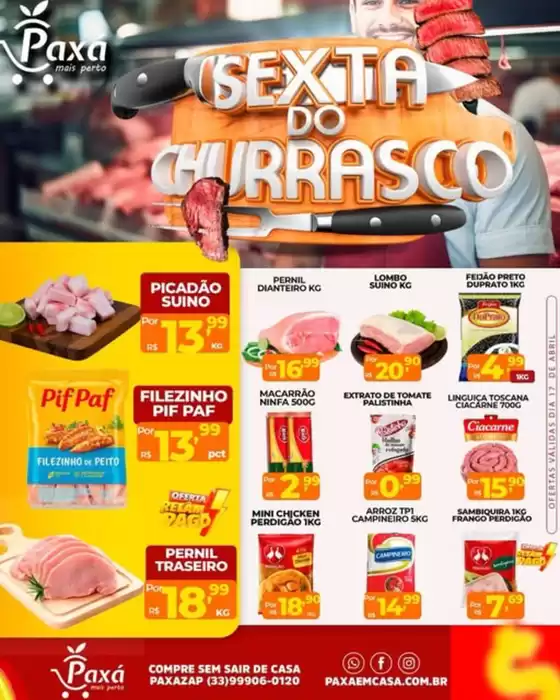 Catálogo Paxá Supermercados | SEXTA DO CHURRASCO  | 2026-04-17T00:00:00.000Z - 2026-04-17T00:00:00.000Z