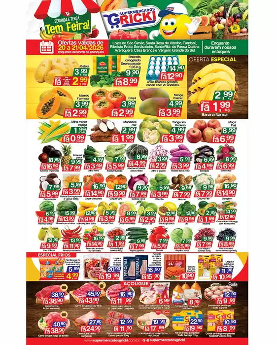 Catálogo Supermercados Gricki em Guarulhos | Encarte Supermercados Gricki | 2026-04-20T00:00:00.000Z - 2026-04-21T00:00:00.000Z