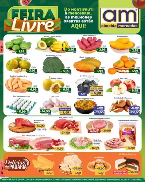 Catálogo Almeida Mercados | Feira Livre  | 2026-04-21T00:00:00.000Z - 2026-04-22T00:00:00.000Z