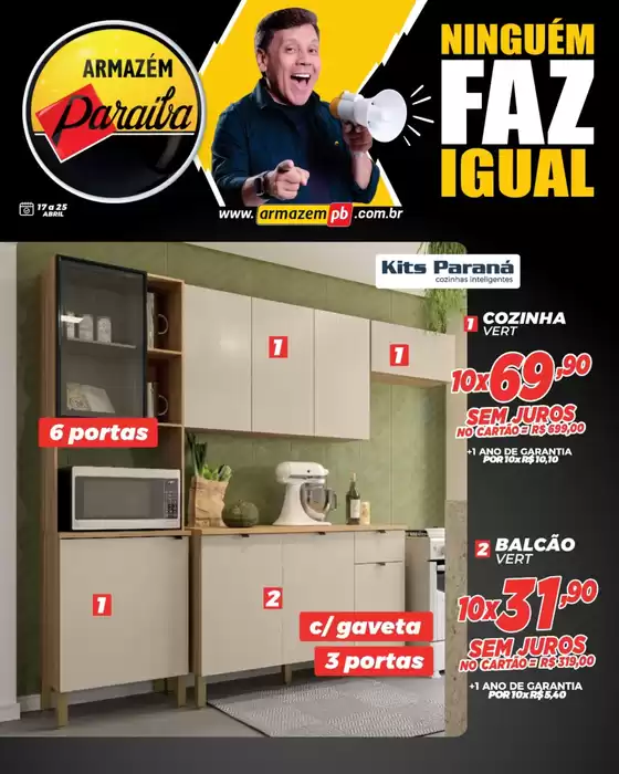Catálogo Armazém Paraíba em Uruguaiana | Encarte Armazém Paraíba | 2026-04-17T00:00:00.000Z - 2026-04-25T00:00:00.000Z