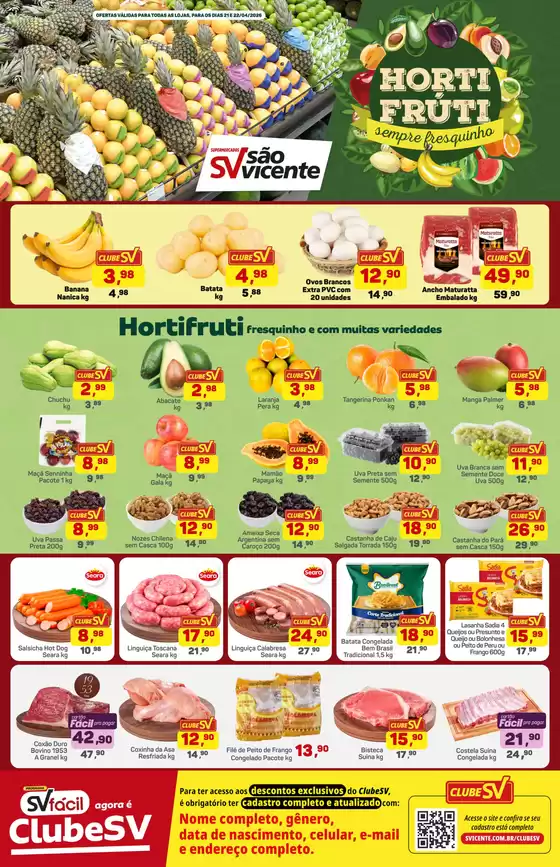 Catálogo Supermercados São Vicente | Descubra ofertas atraentes | 2026-04-21T00:00:00.000Z - 2026-04-22T00:00:00.000Z