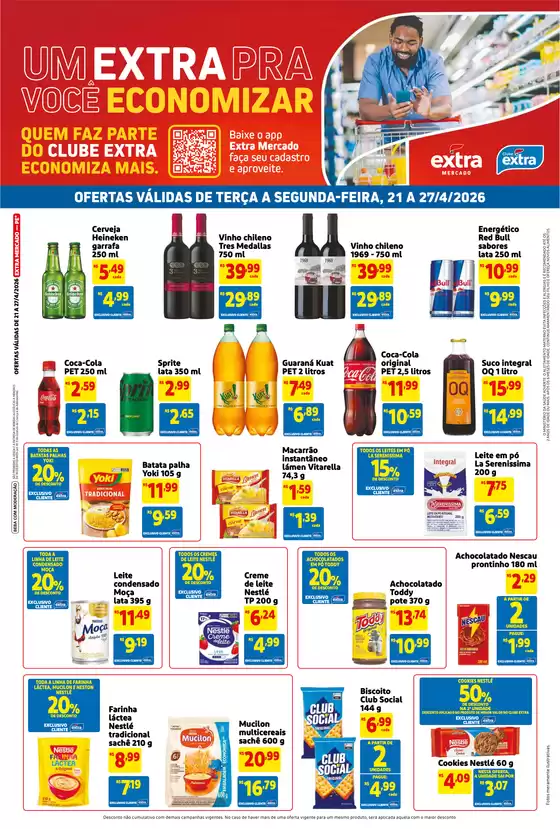 Catálogo Mercado Extra | Melhores ofertas e descontos | 2026-04-21T00:00:00.000Z - 2026-04-27T00:00:00.000Z