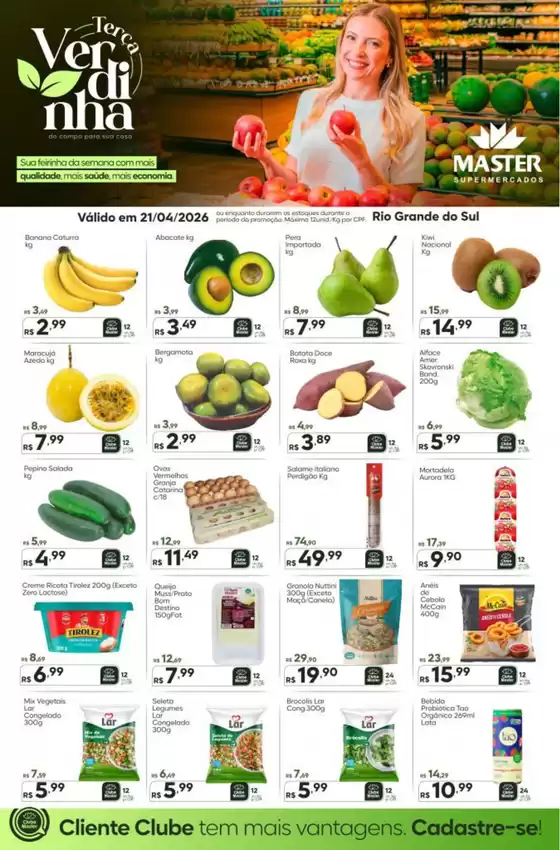 Catálogo Master Supermercados | Terca verdinha | 2026-04-21T00:00:00.000Z - 2026-04-21T00:00:00.000Z