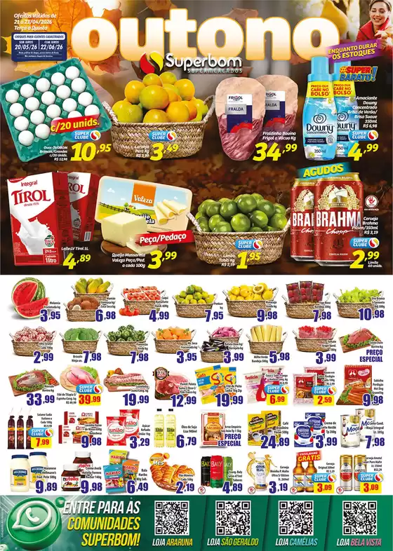 Catálogo Superbom Supermercados | Ofertas especiais atraentes para todos | 2026-04-21T00:00:00.000Z - 2026-06-26T00:00:00.000Z