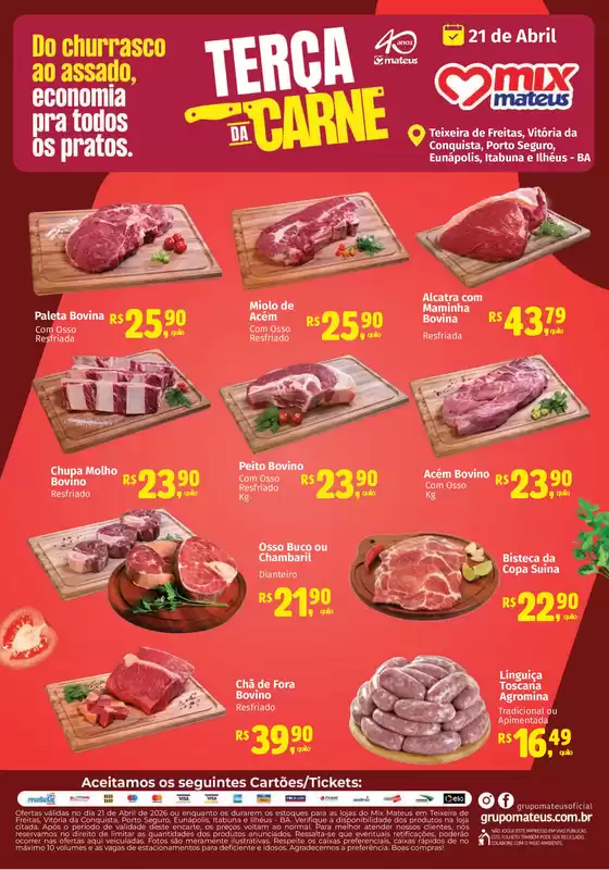 Catálogo Supermercados Mateus | Terça da carne | 2026-04-20T00:00:00.000Z - 2026-04-21T00:00:00.000Z