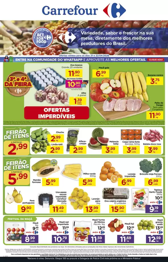 Catálogo Carrefour | Ofertas e promoções atuais | 2026-04-21T00:00:00.000Z - 2026-04-22T00:00:00.000Z