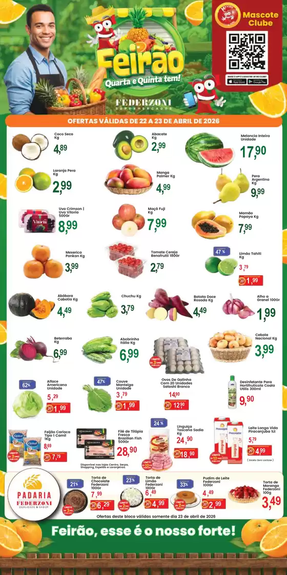 Catálogo Federzoni Supermercados | Feirão  | 2026-04-22T00:00:00.000Z - 2026-04-23T00:00:00.000Z