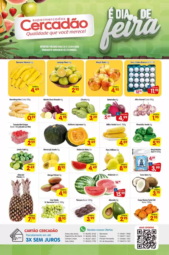 Catálogo Cercadão | É DIA DE DE feira | 2026-04-22T00:00:00.000Z - 2026-04-23T00:00:00.000Z