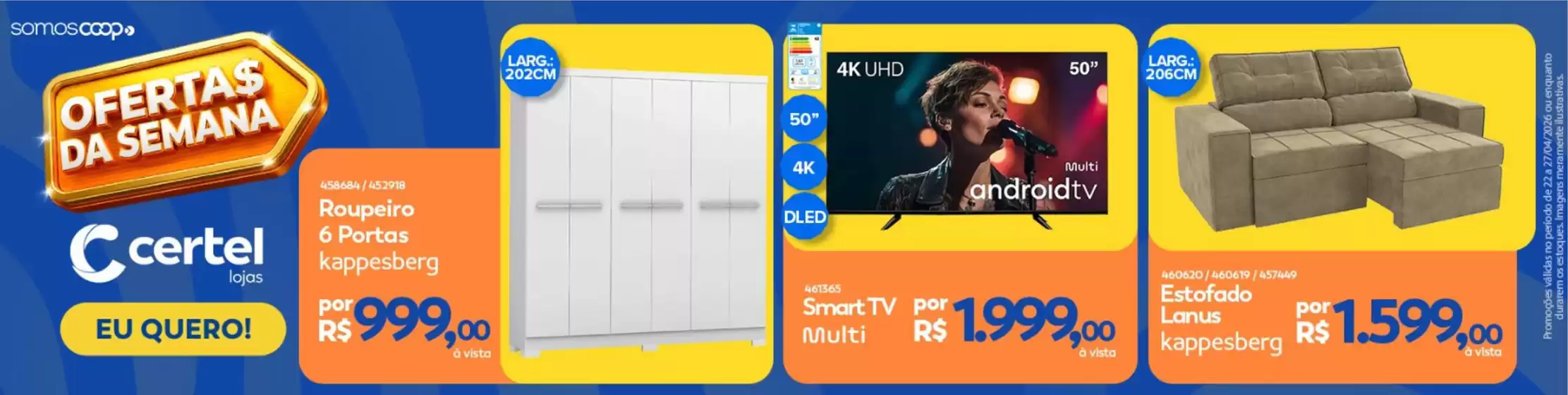 Catálogo Lojas Certel | Ofertas da Semana | 2026-04-22T00:00:00.000Z - 2026-04-27T00:00:00.000Z