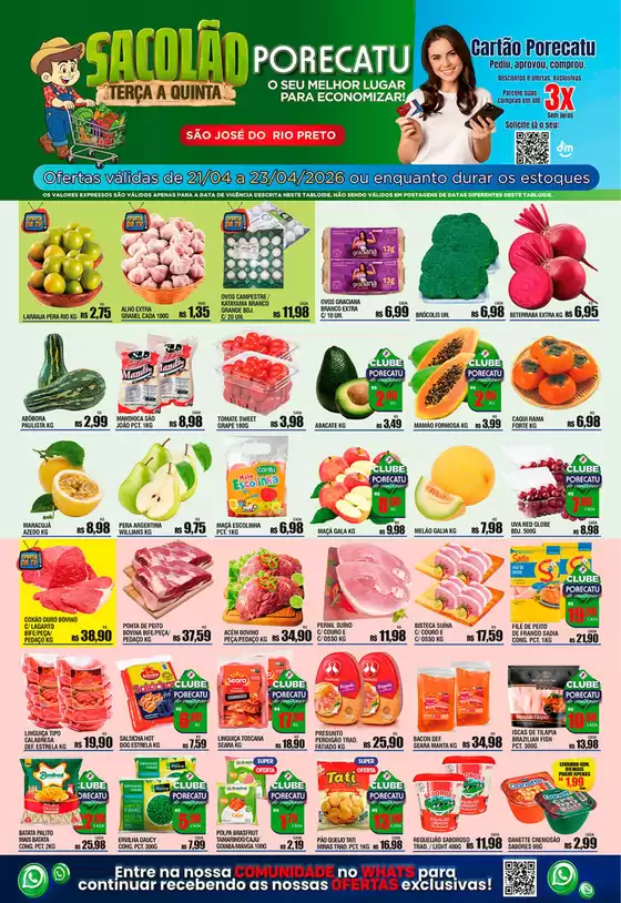 Catálogo Supermercado Porecatu | Tabloide De Ofertasrio Preto | 2026-04-21T00:00:00.000Z - 2026-04-23T00:00:00.000Z