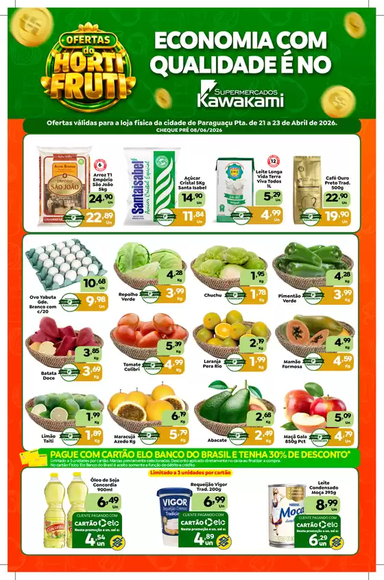 Catálogo Supermercados Kawakami | Ofertas - Paraguaçu Paulista | 2026-04-22T00:00:00.000Z - 2026-04-23T00:00:00.000Z