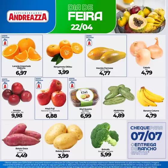Catálogo Supermercados Andreazza | Promoções especiais em andamento | 2026-04-22T00:00:00.000Z - 2026-04-22T00:00:00.000Z