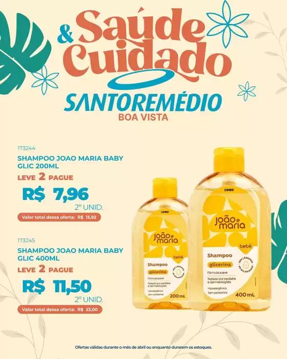 Catálogo Drogarias Santo Remédio | Ofertas exclusivas e pechinchas | 2026-04-01T00:00:00.000Z - 2026-04-30T00:00:00.000Z