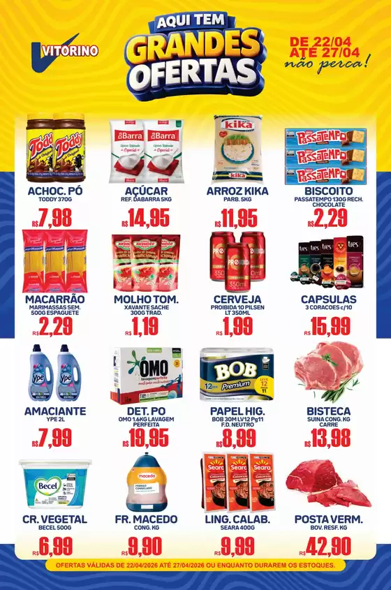 Catálogo Supermercado Vitorino | Encarte Supermercado Vitorino | 2026-04-22T00:00:00.000Z - 2026-04-27T00:00:00.000Z