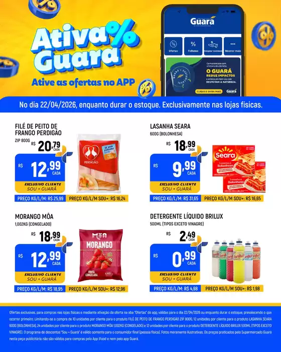 Catálogo Supermercado Guará | Ofertas especiais atraentes para todos | 2026-04-22T00:00:00.000Z - 2026-04-22T00:00:00.000Z