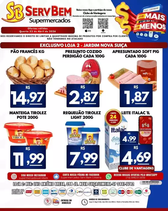 Catálogo ServBem | Nossas melhores ofertas para você | 2026-04-22T00:00:00.000Z - 2026-04-22T00:00:00.000Z