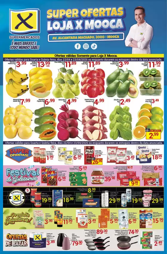 Catálogo X Supermercados | Grandes descontos em produtos selecionados | 2026-04-22T00:00:00.000Z - 2026-04-23T00:00:00.000Z