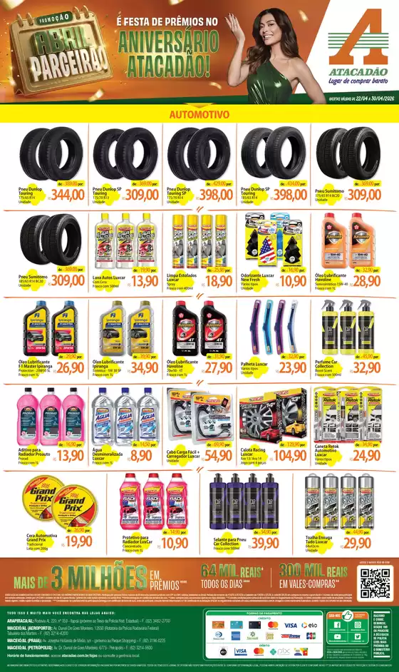 Catálogo Atacadão em Governador Dix-Sept Rosado | Atacadão - Automotivo | 2026-04-22T00:00:00.000Z - 2026-04-30T00:00:00.000Z