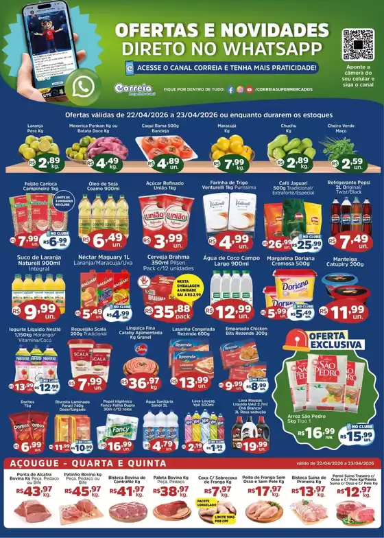 Catálogo Supermercados Correia | Encarte Supermercados Correia | 2026-04-22T00:00:00.000Z - 2026-04-23T00:00:00.000Z