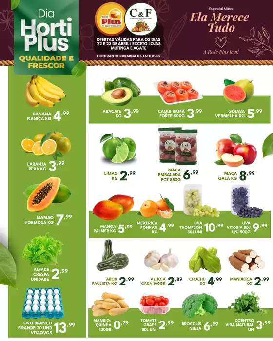 Catálogo Rede Plus Supermercados | Jornal de ofertas | 2026-04-22T00:00:00.000Z - 2026-04-23T00:00:00.000Z
