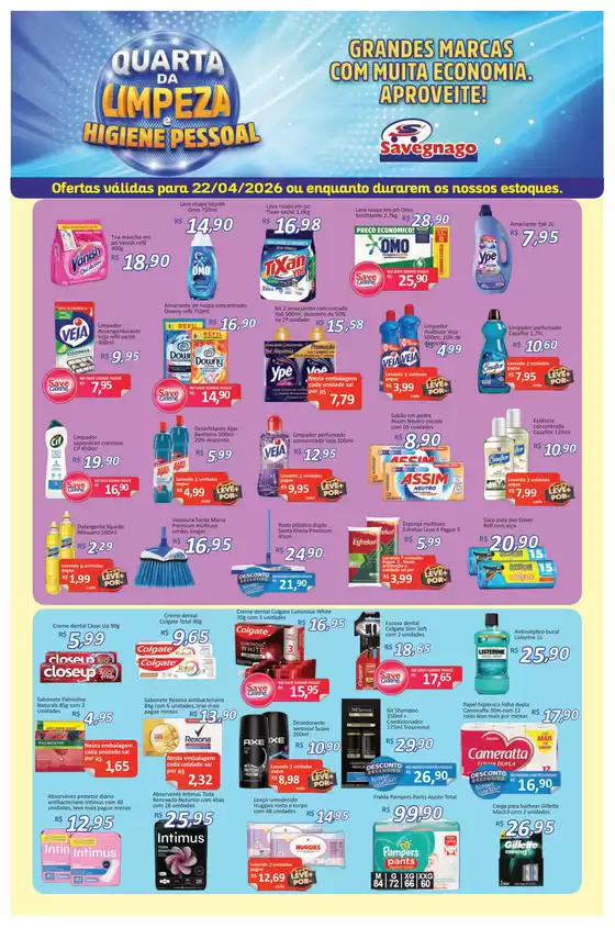 Catálogo Supermercado Savegnago | ofertas do Savegnago Jaboticabal | 2026-04-22T00:00:00.000Z - 2026-04-22T00:00:00.000Z