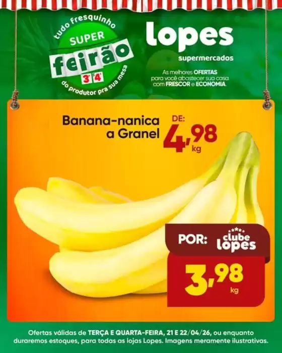 Catálogo Lopes Supermercados | SUPER FEIRÃO | 2026-04-22T00:00:00.000Z - 2026-04-22T00:00:00.000Z