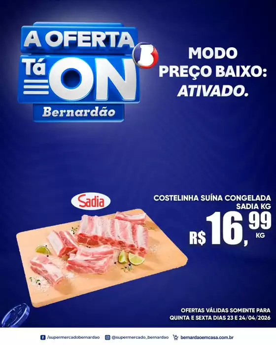 Catálogo Supermercado Bernardão | Encarte Supermercado Bernardão | 2026-04-23T00:00:00.000Z - 2026-04-24T00:00:00.000Z