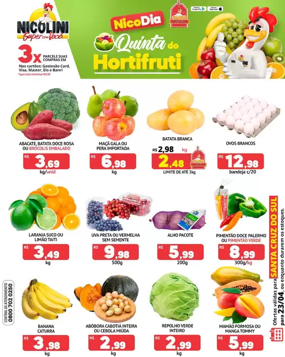 Catálogo Super Nicolini | Descontos e promoções | 2026-04-23T00:00:00.000Z - 2026-04-23T00:00:00.000Z