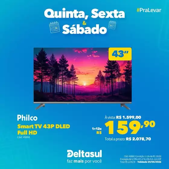 Catálogo Deltasul em Saudade do Iguaçu | Ofertas para caçadores de pechinchas | 2026-04-23T00:00:00.000Z - 2026-04-25T00:00:00.000Z